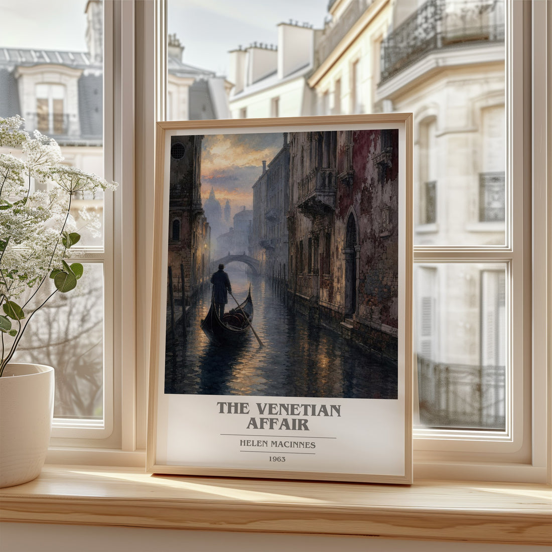 The Venetian Affair book cover poster colour and style options – Helen MacInnes book art