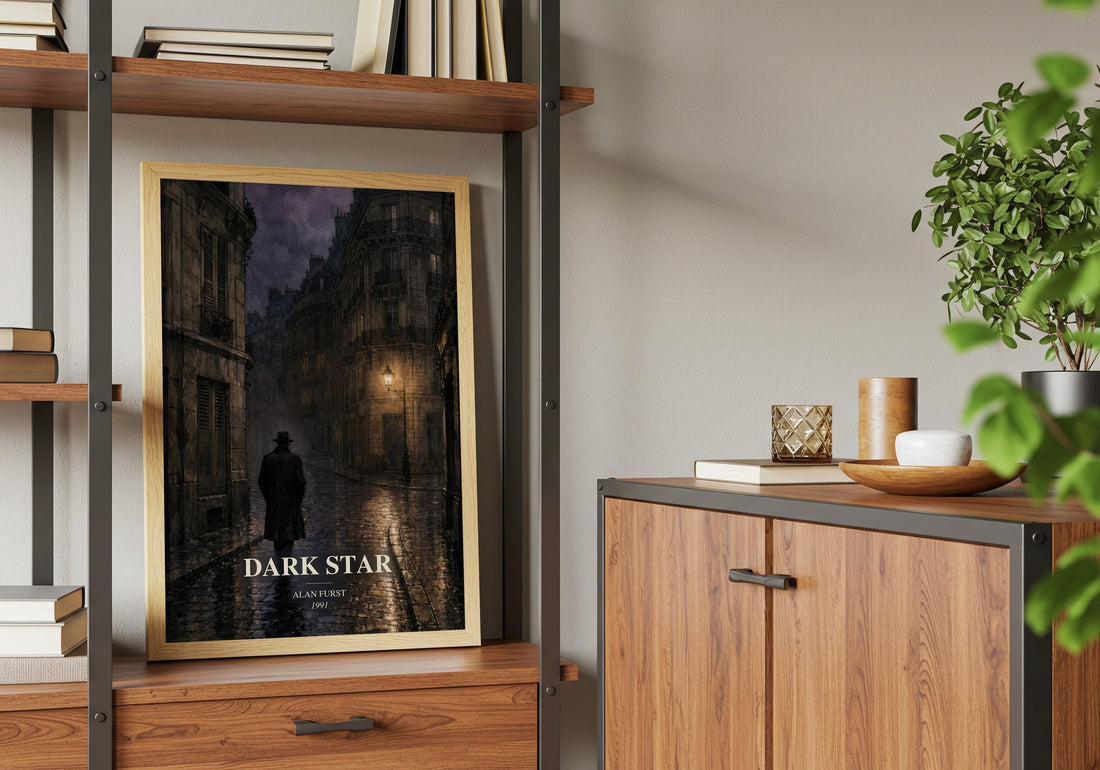 Dark Star book watercolour illustration paper finish options – matte satin gloss