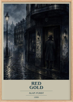 Red Gold Book Cover Poster by Alan Furst