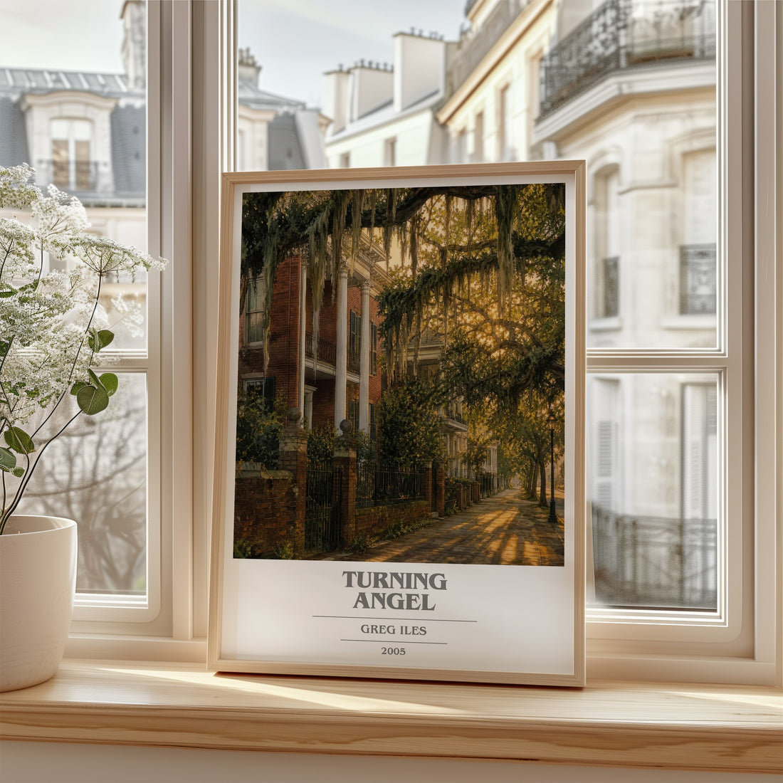 Turning Angel book cover poster colour and style options – Greg Iles book art