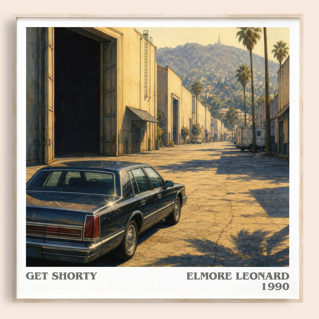 Get Shorty literary book poster by Elmore Leonard – framed literary art print