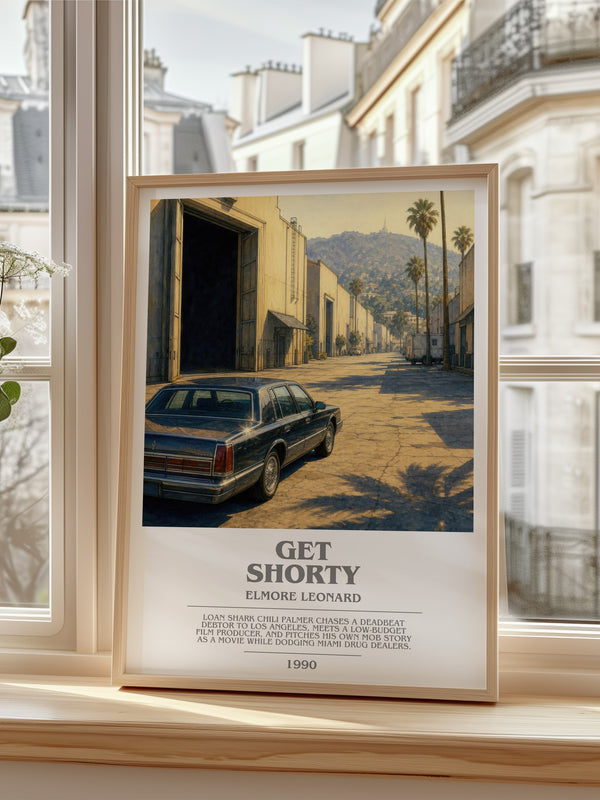 Get Shorty bookish poster colour and style options – Elmore Leonard book art