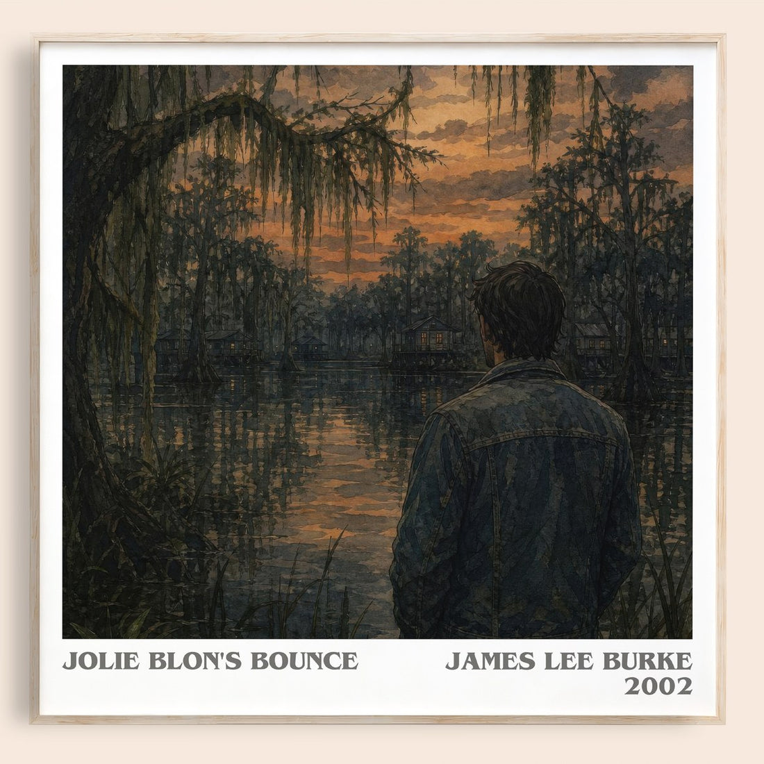 Jolie Blon's Bounce literary book poster by James Lee Burke – framed literary art print