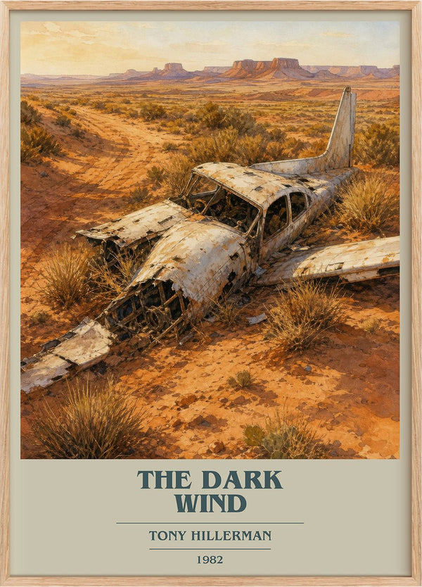 The Dark Wind Book Cover Poster by Tony Hillerman
