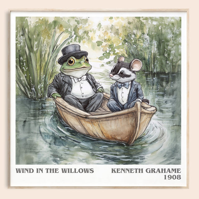 The Wind in the Willows Literary Art Print by Kenneth Grahame