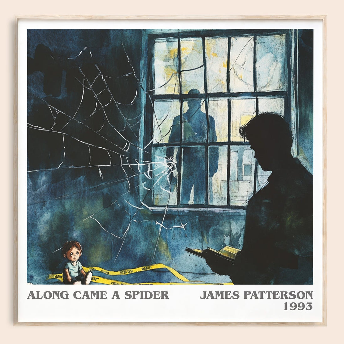 Along Came a Spider literary book poster by James Patterson – framed literary art print