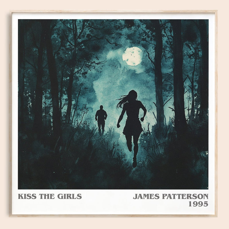 Kiss the Girls literary book poster by James Patterson – framed literary art print