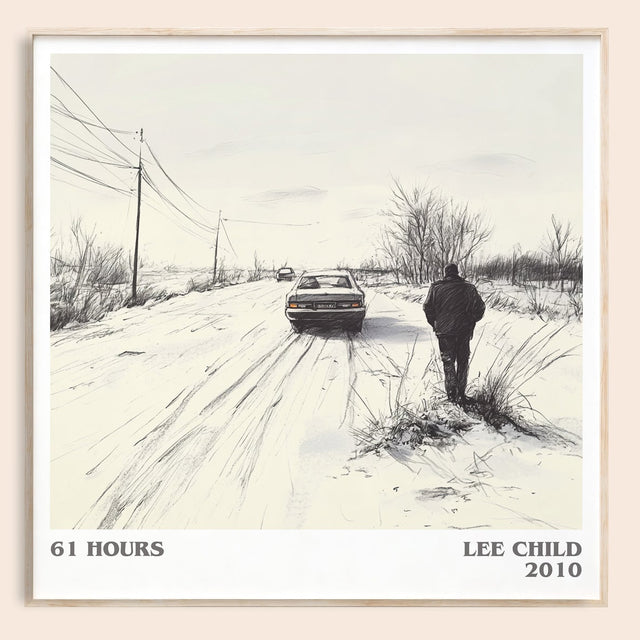 61 Hours Literary Art Print by Lee Child