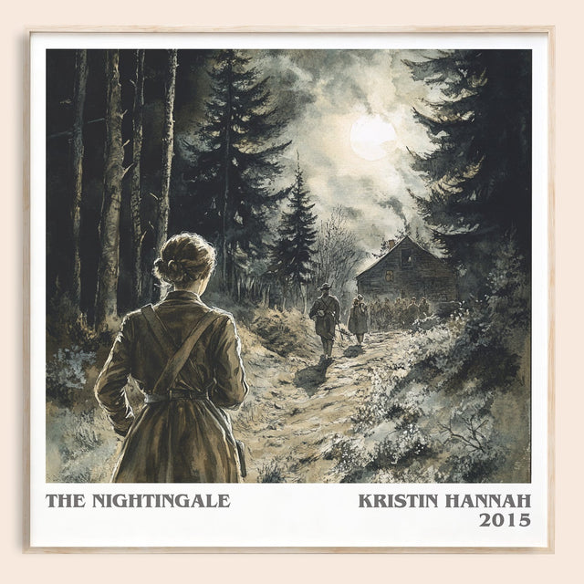 The Nightingale Literary Art Print by Kristin Hannah
