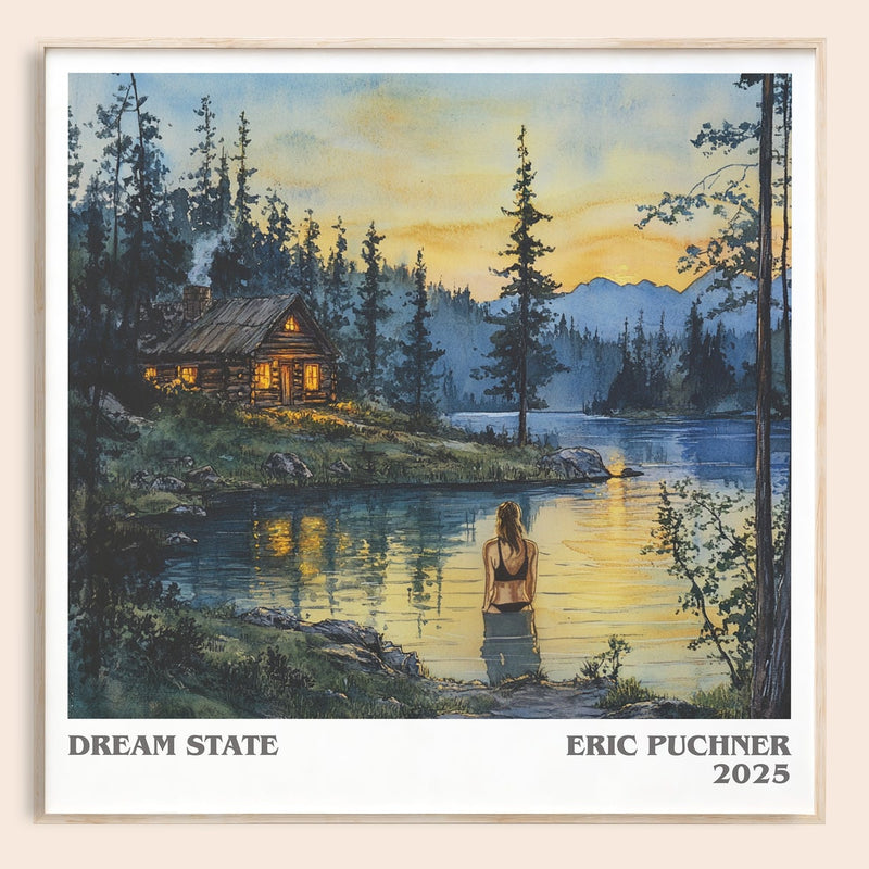 Dream State literary book poster by Eric Puchner – framed literary art print