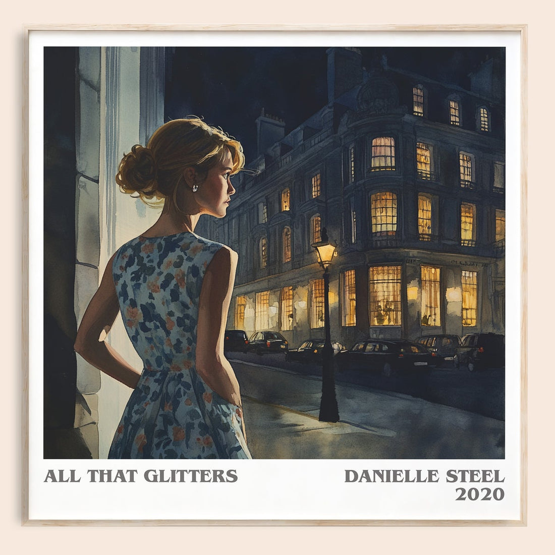 All that Glitters literary book poster by Danielle Steel – framed literary art print