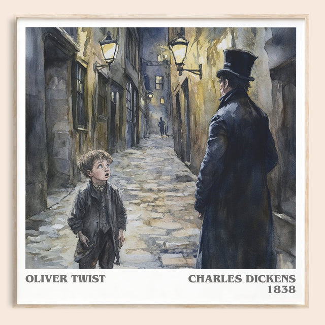 Oliver Twist Literary Art Print by Charles Dickens
