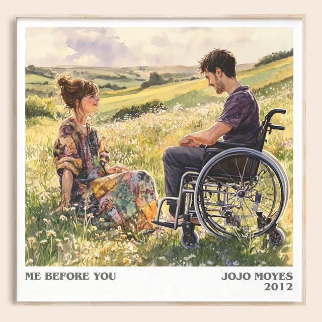 Me Before You Literary Art Print by Jojo Moyes