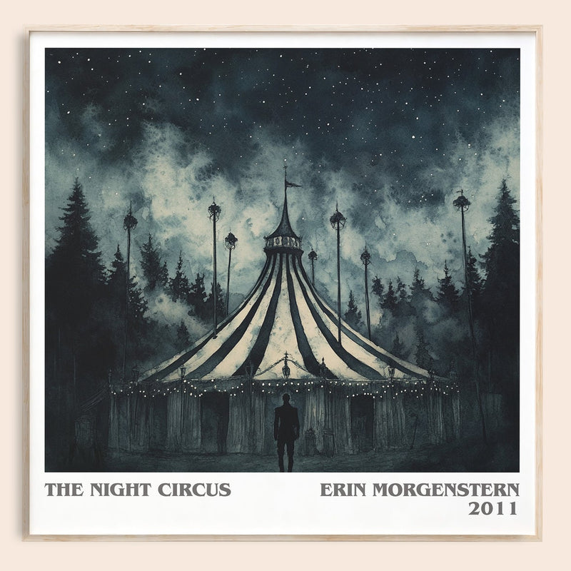 The Night Circus literary book poster by Erin Morgenstern – framed literary art print