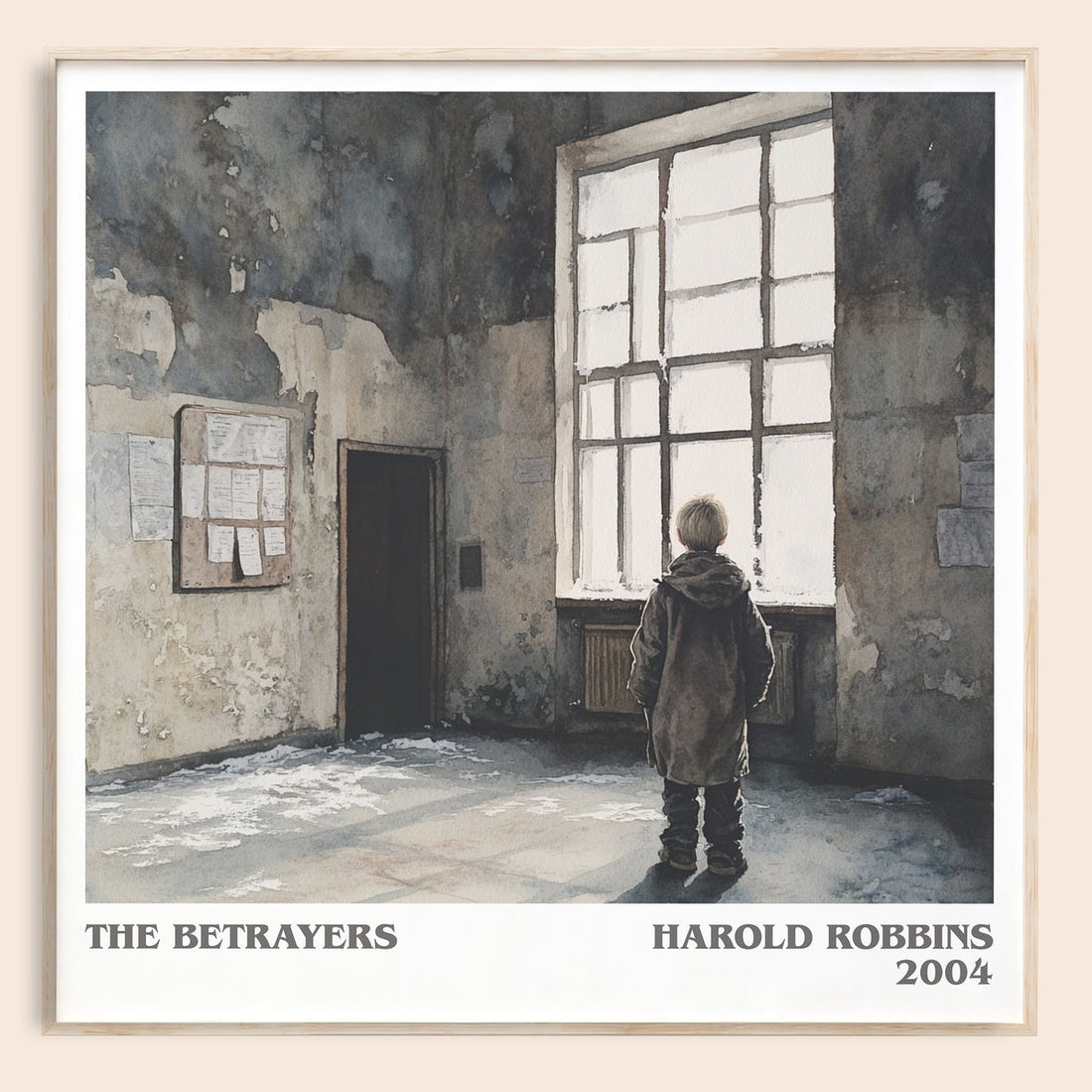 The Betrayers literary book poster by Harold Robbins – framed literary art print