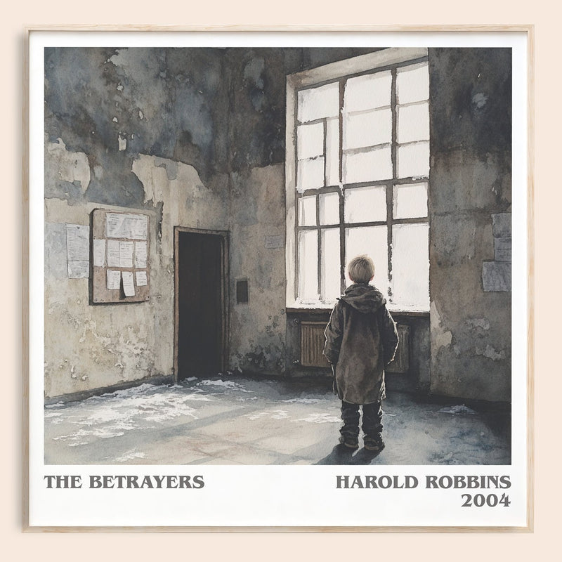 The Betrayers literary book poster by Harold Robbins – framed literary art print