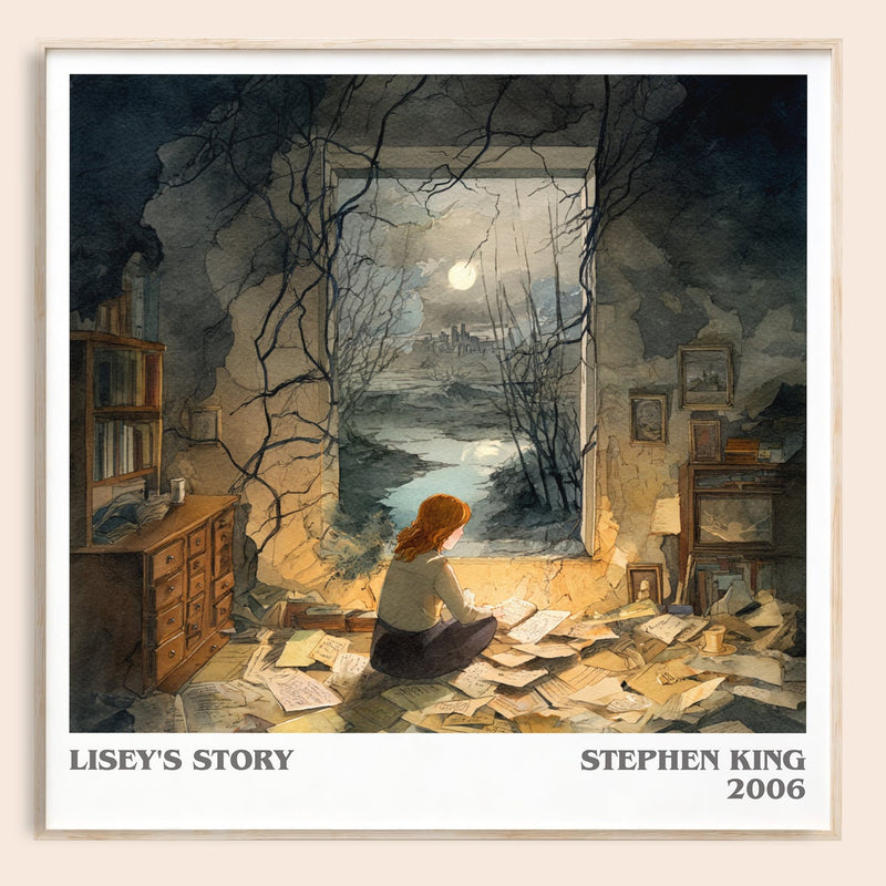 Lisey's Story literary book poster by Stephen King – framed literary art print