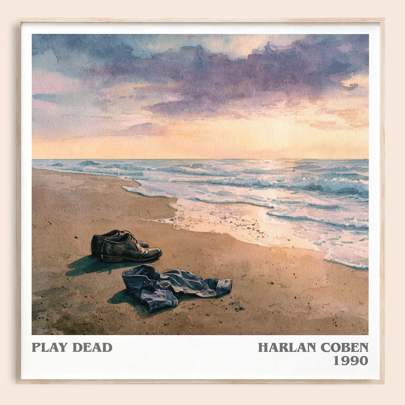 Play Dead literary book poster by Harlan Coben – framed literary art print