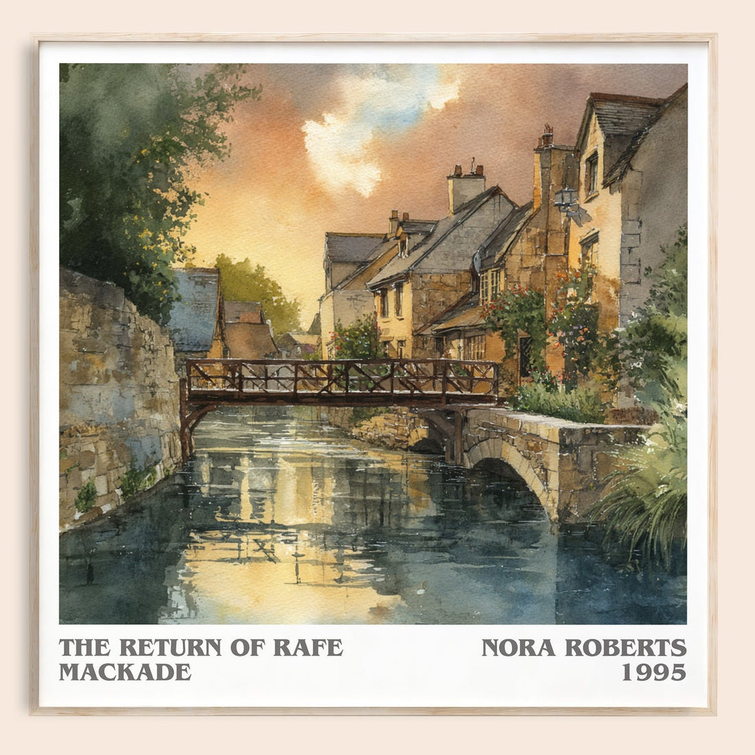 The Return of Rafe MacKade literary book poster by Nora Roberts – framed literary art print