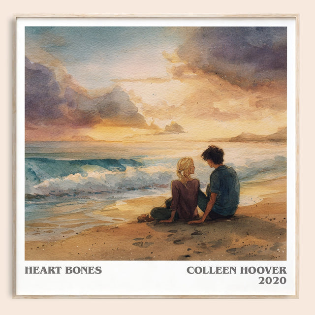 Heart Bones Literary Art Print by Colleen Hoover