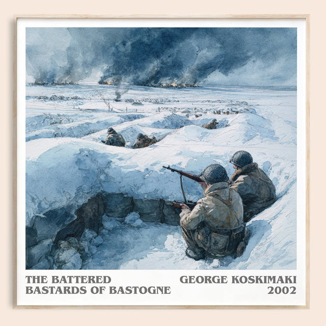 Battered Bastards Of Bastogne Literary Art Print by George Koskimaki