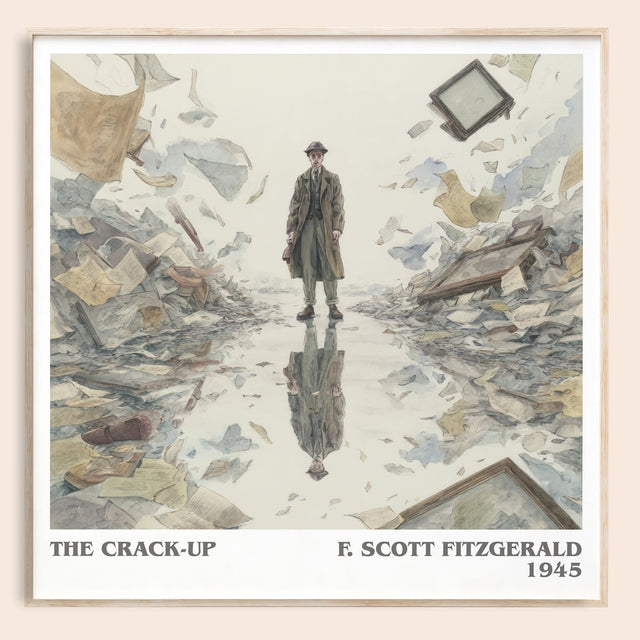 The Crack-Up Literary Art Print by F. Scott Fitzgerald