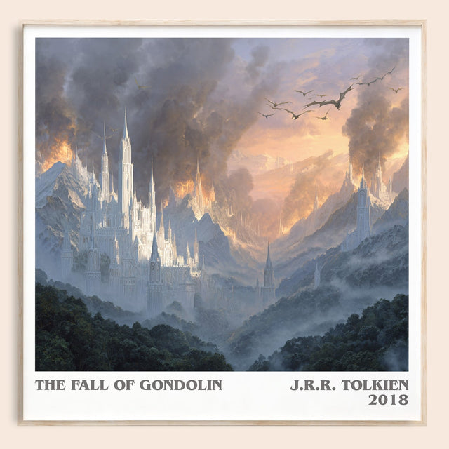 The Fall of Gondolin Literary Art Print by J. R. R. Tolkien