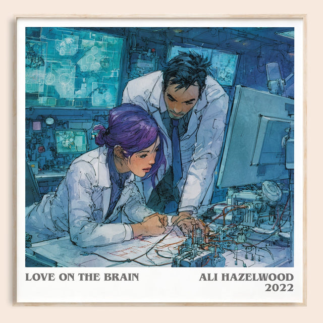 Love on the Brain Literary Art Print by Ali Hazelwood