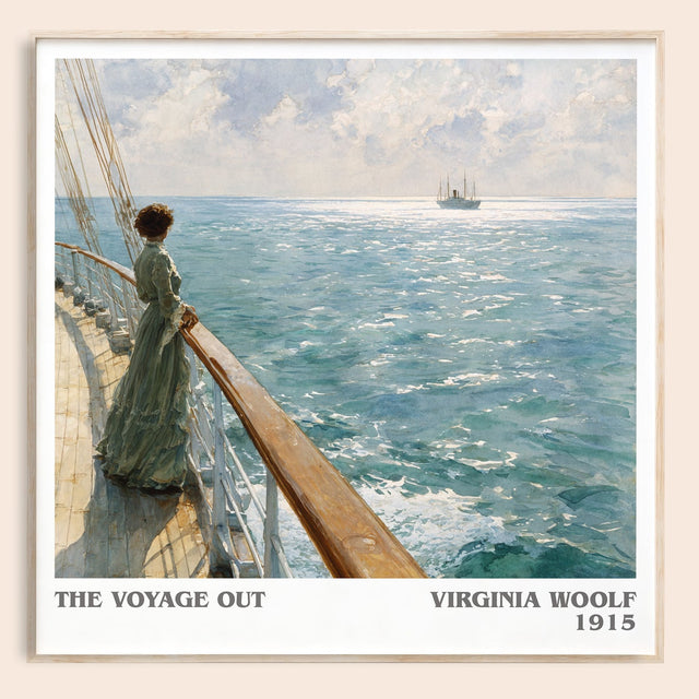 The Voyage Out Literary Art Print by Virginia Woolf
