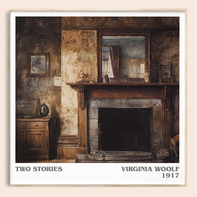 Two Stories Literary Art Print by Virginia Woolf