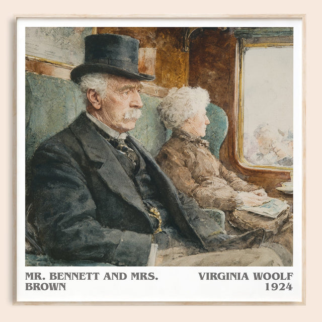 Mr. Bennett and Mrs. Brown Literary Art Print by Virginia Woolf