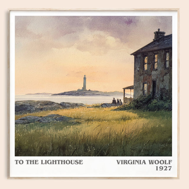 To the Lighthouse Literary Art Print by Virginia Woolf