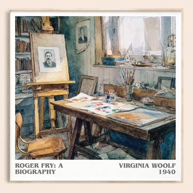 Roger Fry: A Biography Literary Art Print by Virginia Woolf