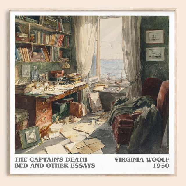 Captain's Death Bed, and Other Essays Literary Art Print by V. Woolf