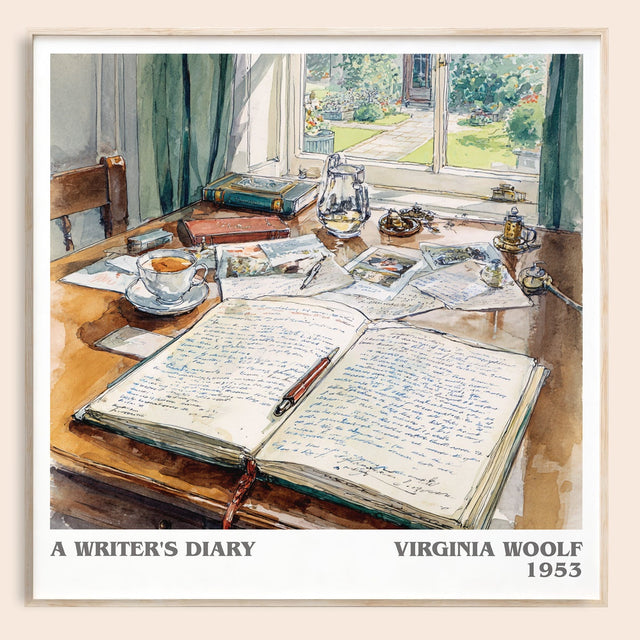 A Writer's Diary Literary Art Print by Virginia Woolf