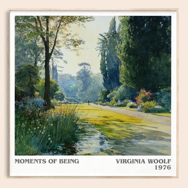 Moments of Being Literary Art Print by Virginia Woolf