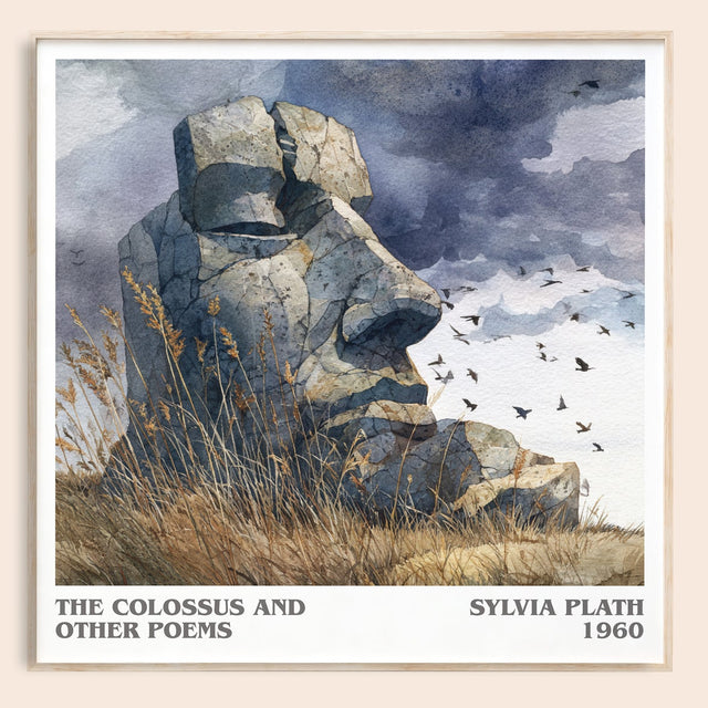 The Colossus: and Other Poems Literary Art Print by Sylvia Plath