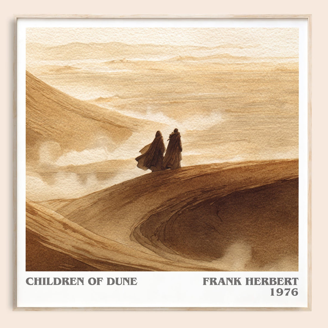Children of Dune literary book poster by Frank Herbert – framed literary art print