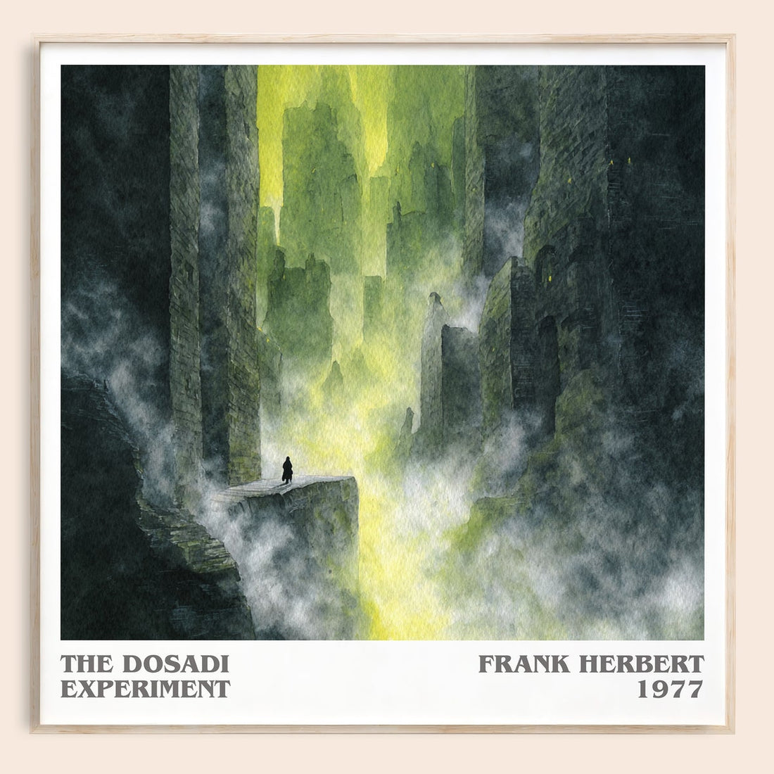 The Dosadi Experiment literary book poster by Frank Herbert – framed literary art print