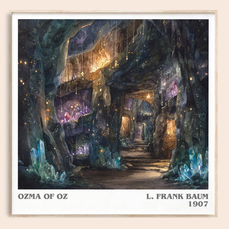Osma Of Oz literary book poster by L. Frank Baum – framed literary art print