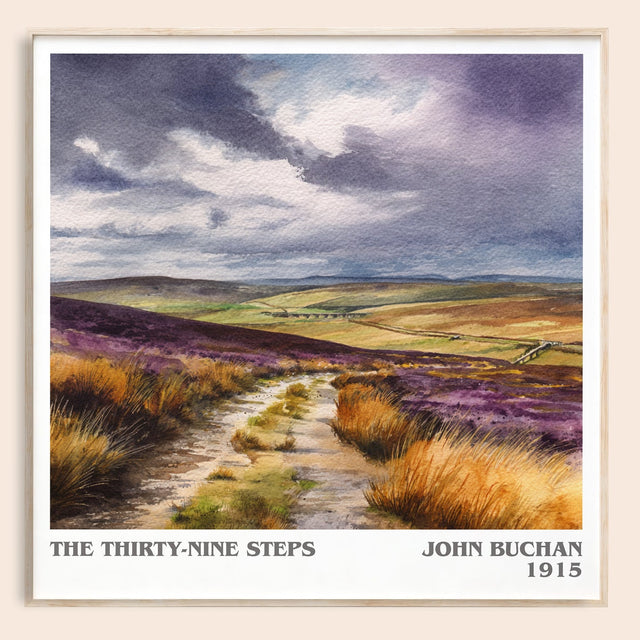The Thirty-Nine Steps Literary Art Print by John Buchan