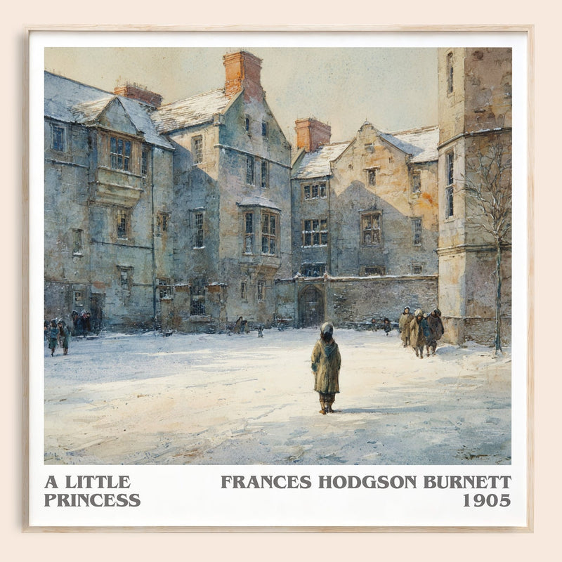 A Little Princess literary book poster by Frances Hodgson Burnett – framed literary art print