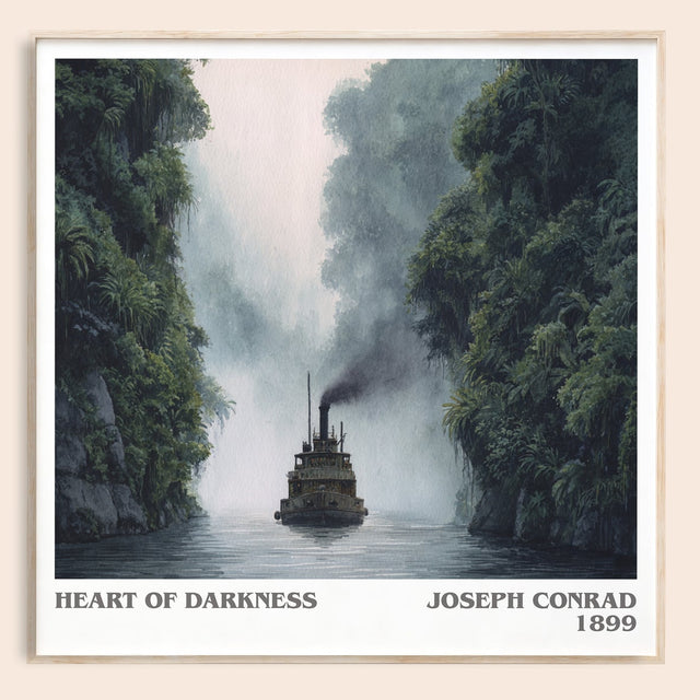 Heart of Darkness Literary Art Print by Joseph Conrad