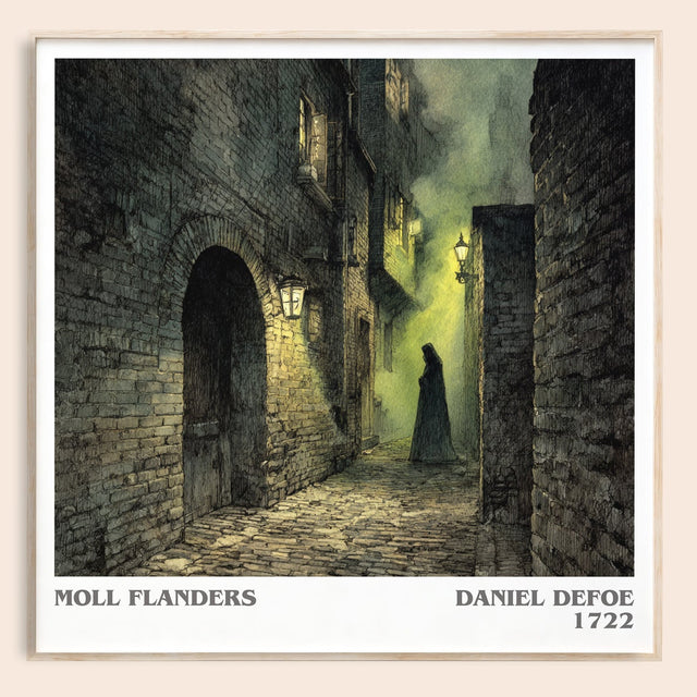 Moll Flanders Literary Art Print by Daniel Defoe
