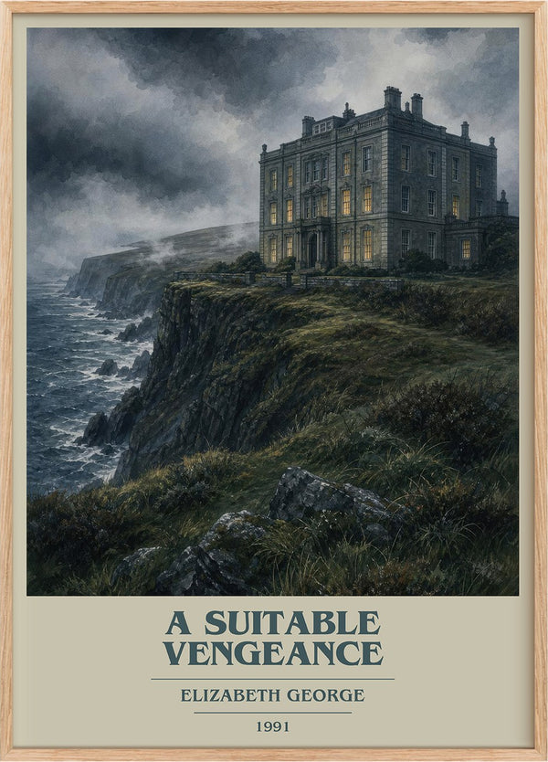 A Suitable Vengeance Book Cover Poster by Elizabeth George