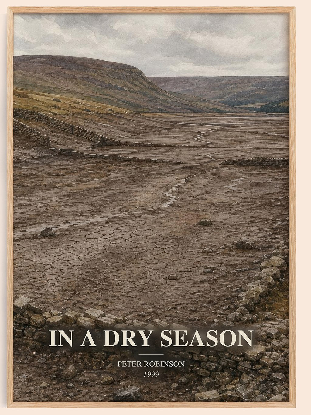 In a Dry Season watercolour book poster by Peter Robinson – framed literary art print