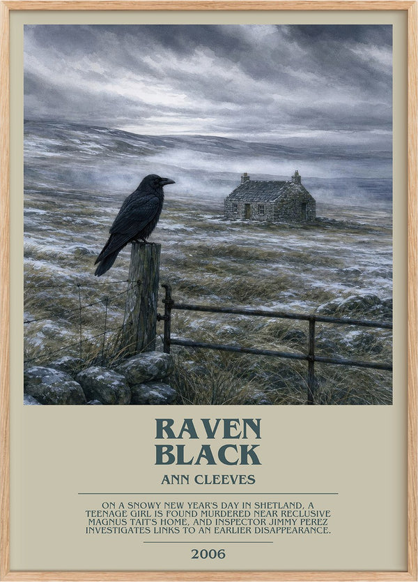 Raven Black Bookish Wall Art by Ann Cleeves