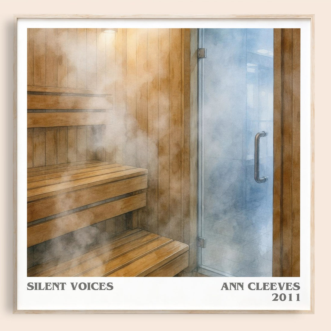 Silent Voices literary book poster by Ann Cleeves – framed literary art print