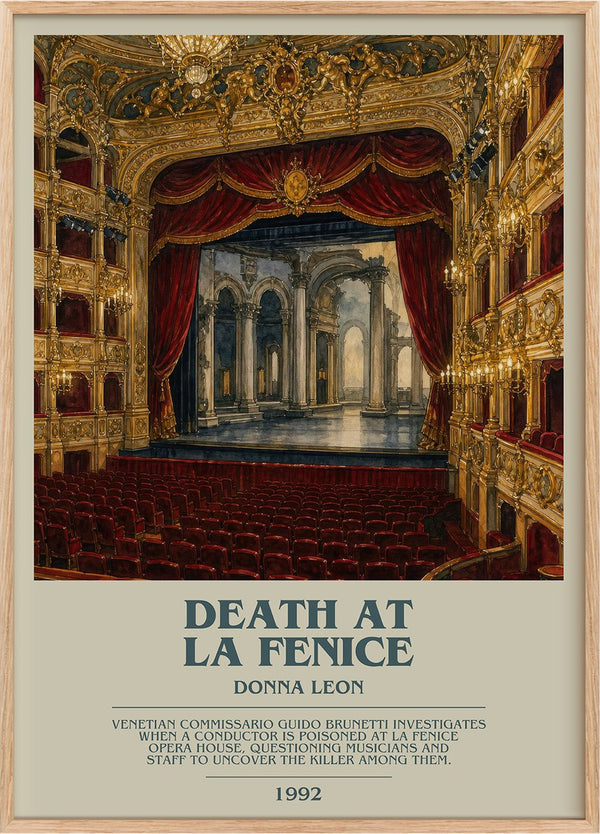 Death at La Fenice Bookish Wall Art by Donna Leon