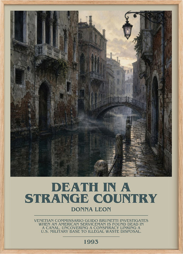 Death in a Strange Country Bookish Wall Art by Donna Leon